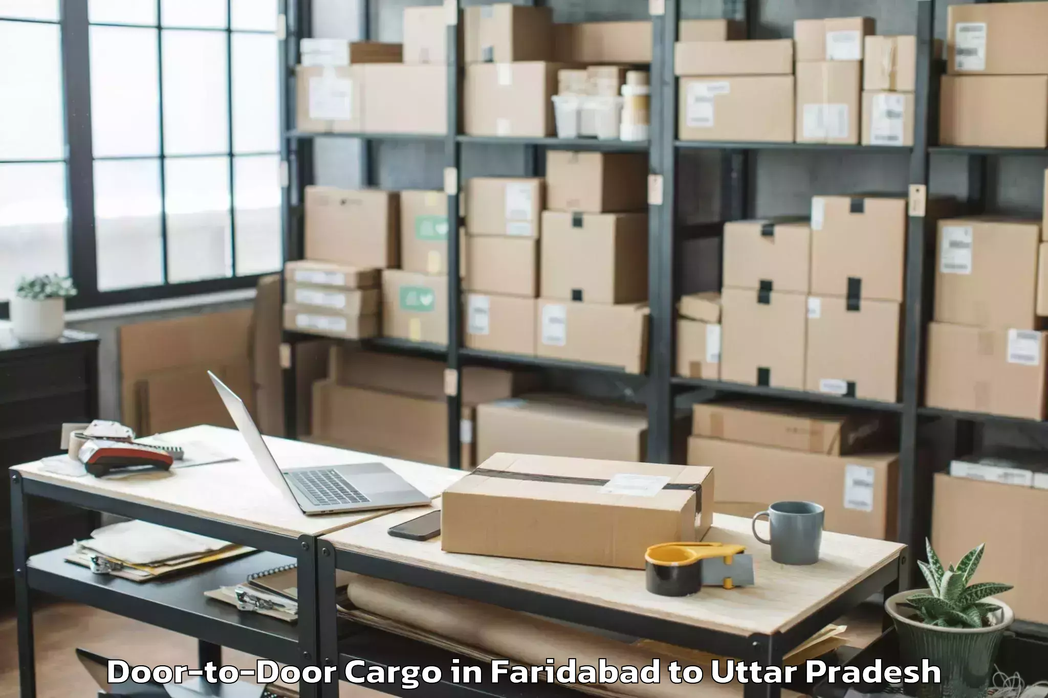 Faridabad to Mahroni Door To Door Cargo